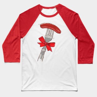 sausage and fork Baseball T-Shirt